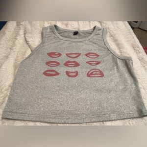 SHEIN Heather Gray Graphic Tank size Large